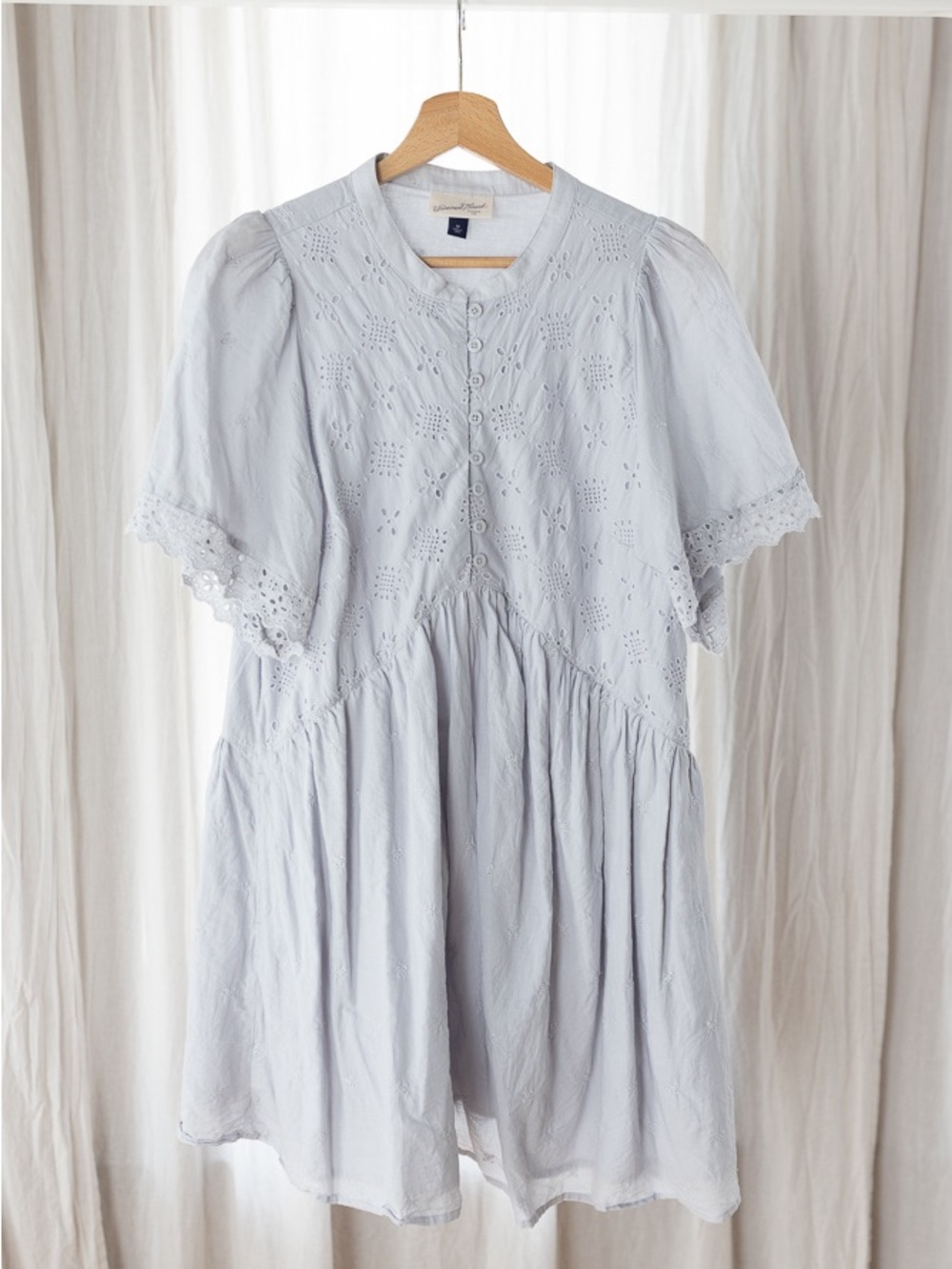 Universal Thread Light Blue Eyelet Mini Dress